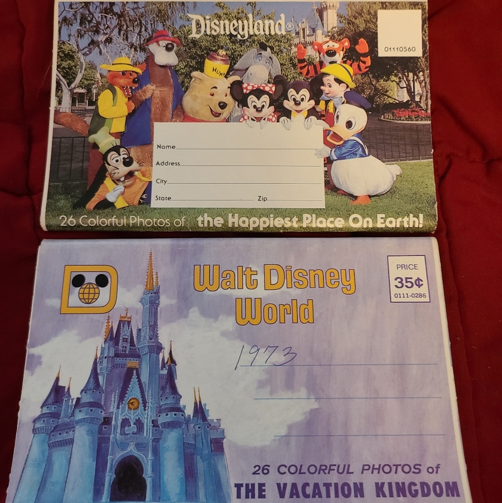 Vintage Walt Disney World and Disneyland souvenir photos